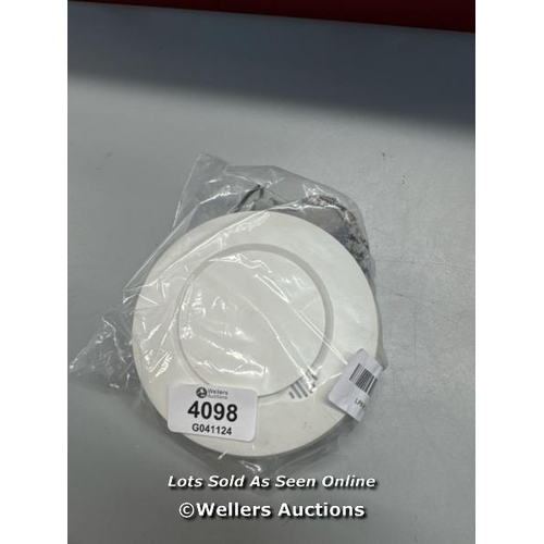 4098 - MEROSS INTERLINKED SMART SMOKE ALARM, EN14604, HUB REQUIRED SMOKE DETECTOR, LOW BATTERY ALERT SILENC... 