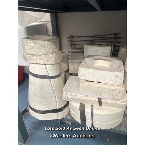 2007 - Approx. x20 assorted pottery moulds to create various ornaments / Scotch Horn Leisure Centre, Nailse... 