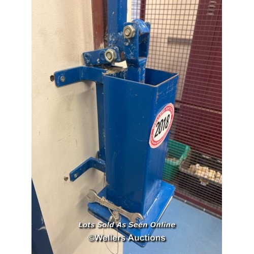 2018 - Wall mounted tile press, 115cm h, buyer to supply equipment for removal / Scotch Horn Leisure Centre... 