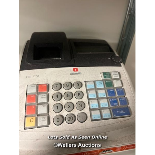 2056 - Olivetti ECR7100 cash register, no key / Castlewood, Tickenham Road, Clevedon, BS21 6FW