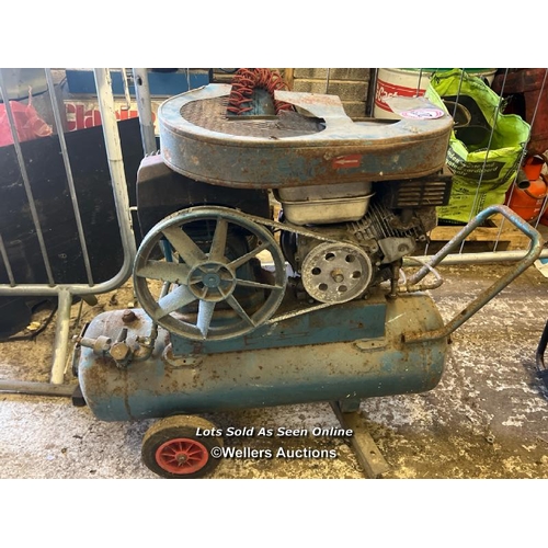 2078 - Clarke PP15CH50 air compressor, powered by Honda GX160 5.5 engine / Towerhead Farm, Towerhead, Banwe... 