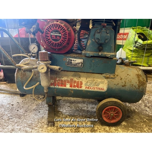 2078 - Clarke PP15CH50 air compressor, powered by Honda GX160 5.5 engine / Towerhead Farm, Towerhead, Banwe... 