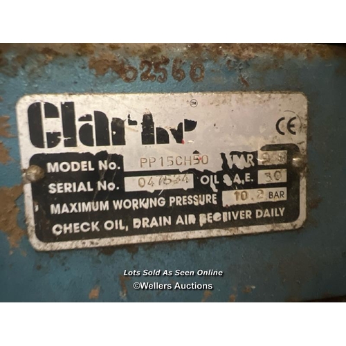 2078 - Clarke PP15CH50 air compressor, powered by Honda GX160 5.5 engine / Towerhead Farm, Towerhead, Banwe... 