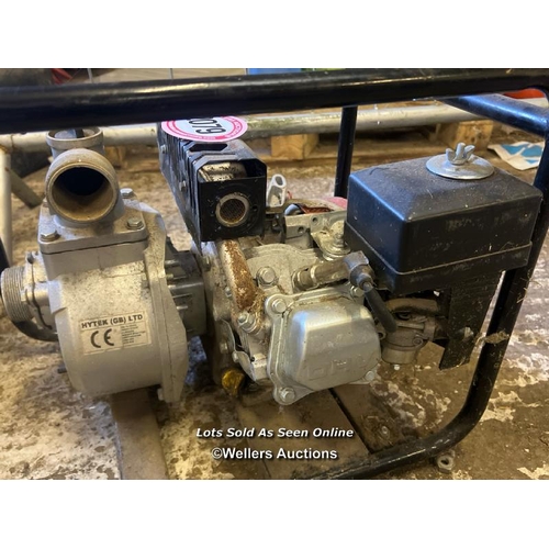 2079 - Hytek Ltd frame mounted water pump / Towerhead Farm, Towerhead, Banwell, BS29 6PQ