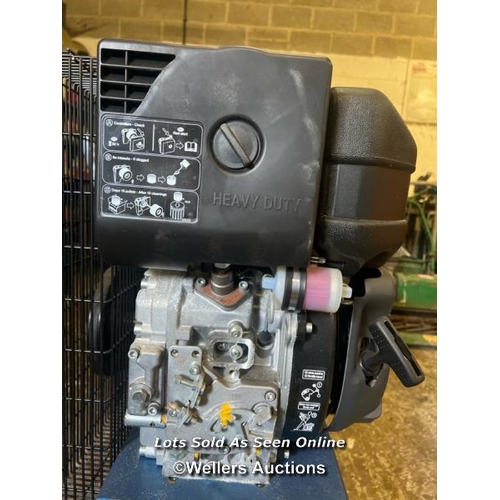 2081 - NEW Clarke SD26K150 Stationary Air Compressor, powered by Kohler KD15-350E530 diesel engine, manuals... 