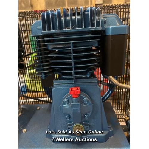 2081 - NEW Clarke SD26K150 Stationary Air Compressor, powered by Kohler KD15-350E530 diesel engine, manuals... 