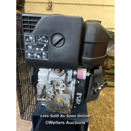 2082 - NEW Clarke SD26K150 Stationary Air Compressor, powered by Kohler KD15-350E530 diesel engine, manuals... 