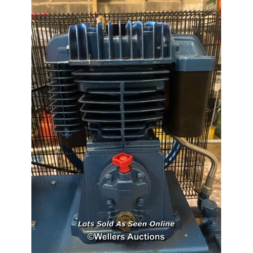 2082 - NEW Clarke SD26K150 Stationary Air Compressor, powered by Kohler KD15-350E530 diesel engine, manuals... 