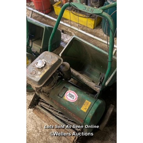 2085 - Ransomes Super-Certes push mower with grass catcher, powered by Kubota GS130 petrol engine / Towerhe... 