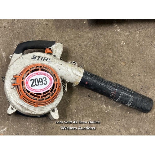 2093 - Stihl hand held petrol blower, model unknown / Towerhead Farm, Towerhead, Banwell, BS29 6PQ