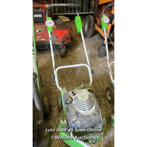 2102 - Viking MB3RC petrol lawnmower, missing blade / Towerhead Farm, Towerhead, Banwell, BS29 6PQ