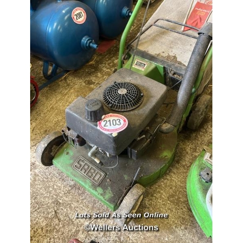 2103 - Viking MB3RC petrol lawnmower, missing blade / Towerhead Farm, Towerhead, Banwell, BS29 6PQ