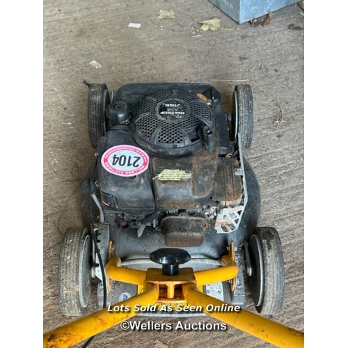 2104 - Stiga Multiclip Pro48 petrol lawnmower / Towerhead Farm, Towerhead, Banwell, BS29 6PQ