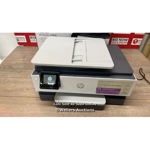 6011 - HP OFFICEJET PRO 8122E A4 AIO COLOUR PRINTER / POWERS UP / MINIMAL SIGNS OF USE / D18