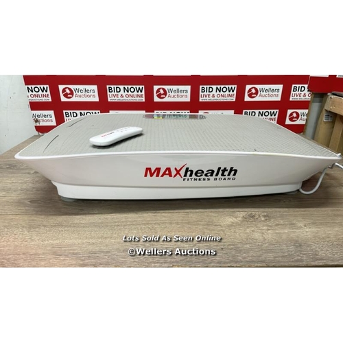 6020 - MAXHEALTH MAX-RS-CST  FITNESS BOARD / POWERS UP /MINIMAL SIGNS OF USE / P5