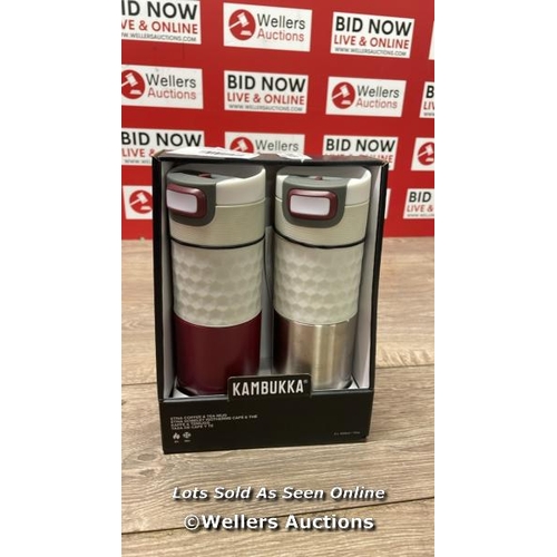 6066 - KAMBUKKA 500ML TRAVEL MUG SET / MINIMAL SIGNS OF USE / D12