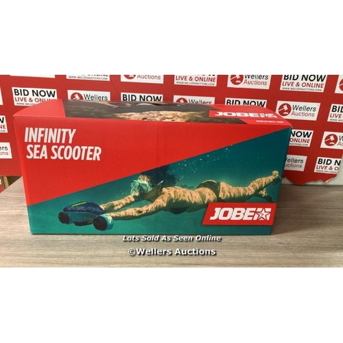 6091 - JOBE INFINITY SEASCOOTER WITH 2 BATTERIES AND SNORKEL SET / APPEARS NEW OPEN BOX / POWERS UP / SEE I... 