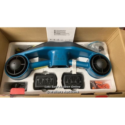 6091 - JOBE INFINITY SEASCOOTER WITH 2 BATTERIES AND SNORKEL SET / APPEARS NEW OPEN BOX / POWERS UP / SEE I... 