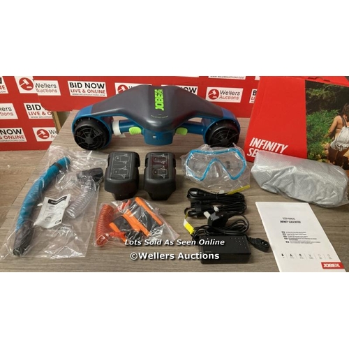 6091 - JOBE INFINITY SEASCOOTER WITH 2 BATTERIES AND SNORKEL SET / APPEARS NEW OPEN BOX / POWERS UP / SEE I... 