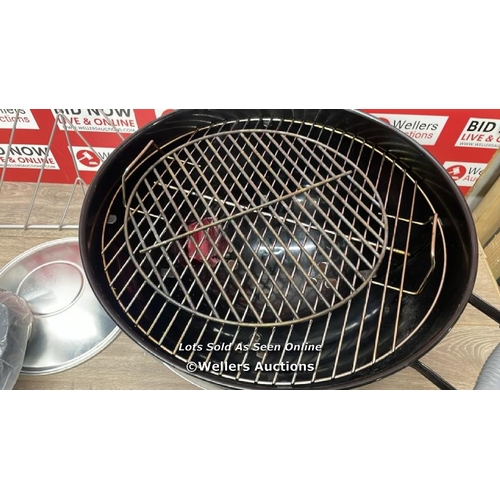 6092 - WEBER 47CM BAR-B-KETTLE CHARCOAL BARBECUE / MINIMAL SIGNS OF USE / B6