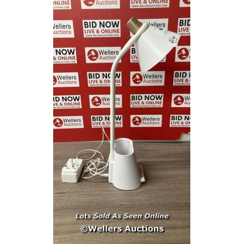 6114 - OTTLITE LED ORGANISER DESK LAMP / SIGNS OF USE / D14