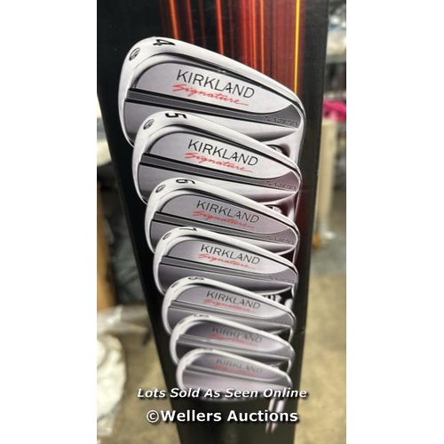 6660 - KIRKLAND SIGNATURE 7-PIECE GOLF IRON SET, STIFF FLEX / APPEARS NEW / P5