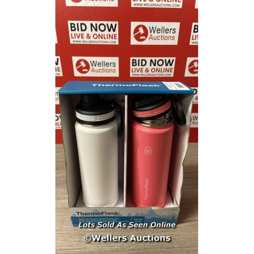 6663 - THERMOFLASK STAINLESS STEEL BOTTLE 710ML, 2 PACK / MINIMAL IF ANY SIGNS OF USE / E41