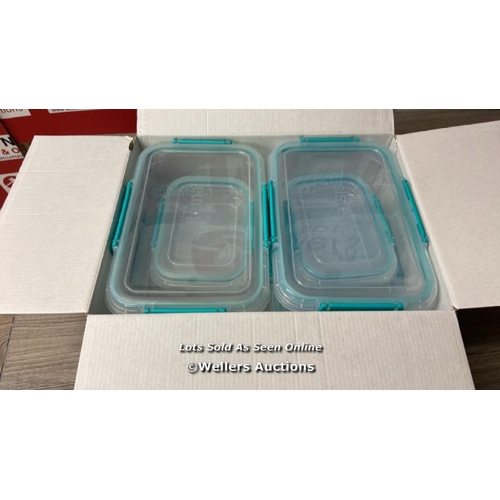 6676 - SISTEMA KLIP IT PLUS FOOD STORAGE SET / MINIMAL SIGNS OF USE / E43