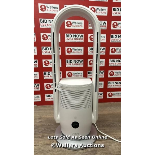 6685 - VYBRA ARCH 3 IN 1 PTC HEATER, BLADELESS COOLING FAN & UV AIR PURIFER, WHITE VSA001 / POWERS UP / MIN... 