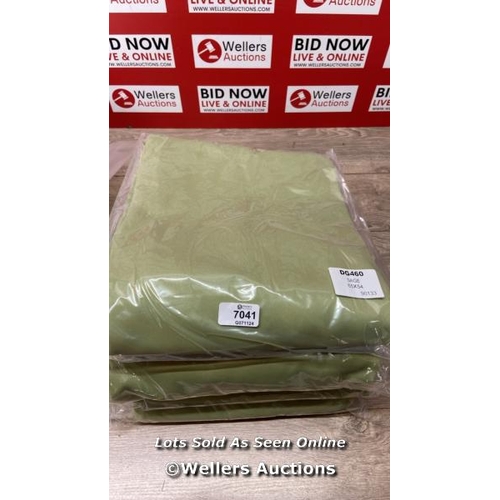 7041 - X3 NEW SAGE GREEN CURTIANS - 65 X 54 / C24