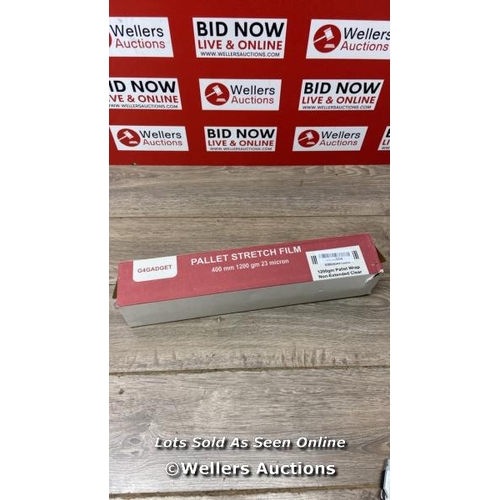 7112 - HEAVY DUTY STRONG PALLET / STRETCHWRAP / SHRINK WRAP PACKAGING CLING FILM - 400MM X 220M PALLET STRE... 