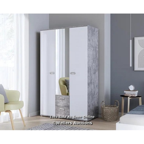 7782 - RRP: 199.99 - ZIPCODE DESIGN BEARUP 2 DOOR WARDROBE  / APPEARS TO BE NEW, OPEN BOX - UNLESS STATED O... 