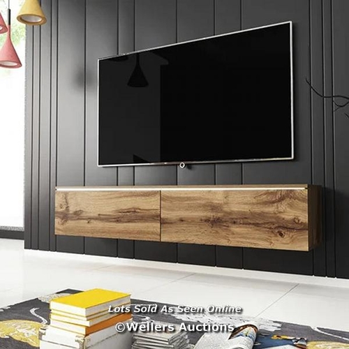 7810 - RRP: 225.99 - IVY BRONX CARTY TV STAND COLOUR: OAK / APPEARS TO BE NEW, OPEN BOX - UNLESS STATED OTH... 