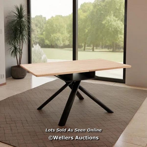 7811 - RRP: 284.99 - LATITUDE RUN EFIRD RECTANGULAR 200CM L X 90CM W DINING TABLE TABLE TOP COLOUR: DARK WA... 