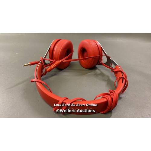 9516 - BEATS WIRED ON EAR HEADPHONE - RED COLOUR