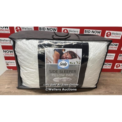 3 - SEALY SIDE SLEEPER PILLOW SET / APPEARS NEW / D16