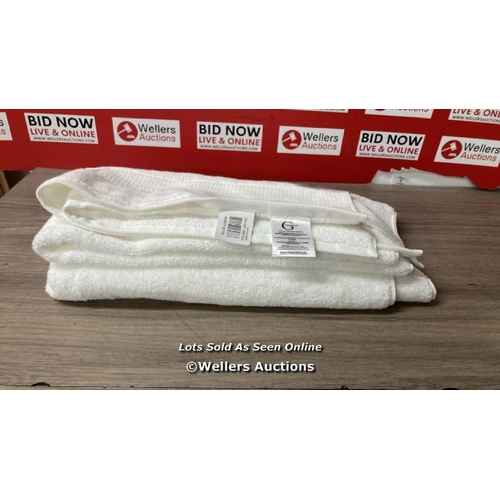 39 - GRANDEUR 100% HYGRO COTTON HAND TOWEL, GREY 2 PACK / C41