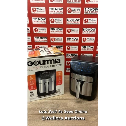 57 - GOURMIA 6.7L DIGITIAL AIR FRYER / POWERS UP / SIGNS OF USE  / W1