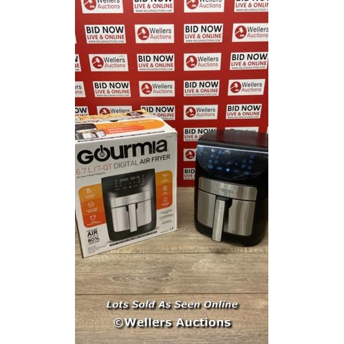 58 - GOURMIA 6.7L DIGITIAL AIR FRYER / POWERS UP / SIGNS OF USE / W1