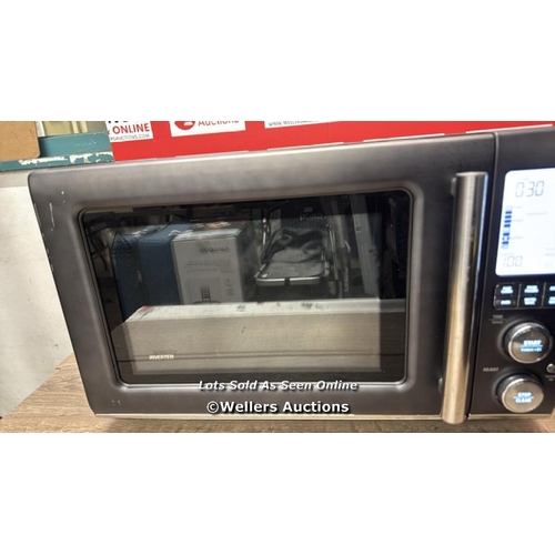 76 - SAGE 32 LITRE 1100W THE COMBI WAVE 3 IN 1 MICROWAVE (BLACK STAINLESS STEEL) - SM0870BST4GUK1 / POWER... 