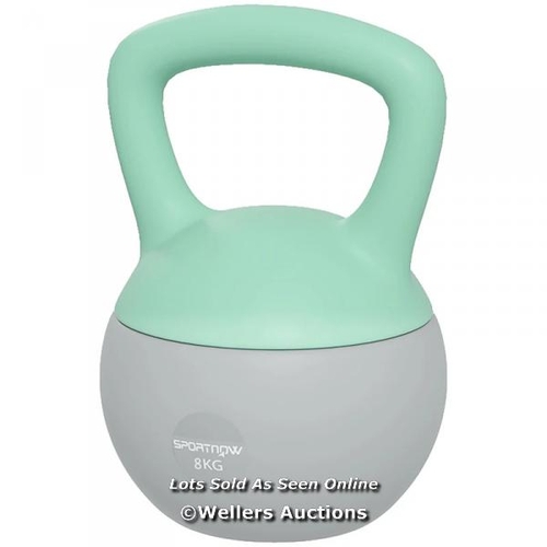 8063 - SPORTNOW 8KG KETTLEBELL, SOFT KETTLE BELL WITH NON-SLIP HANDLE FOR HOME GYM WEIGHT LIFTING AND STREN... 