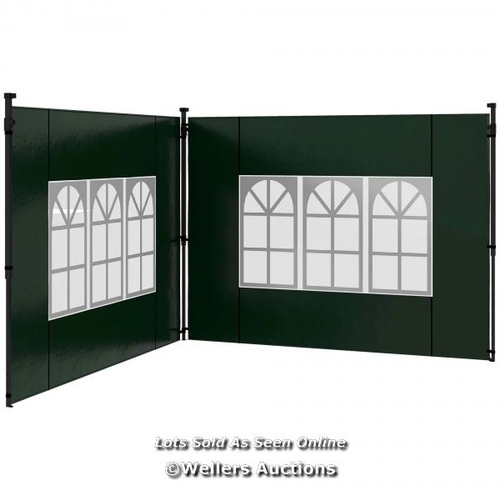 8066 - OUTSUNNY SET OF TWO 3 X 3M GAZEBO FRAME REPLACEMENT WALLS / CON1