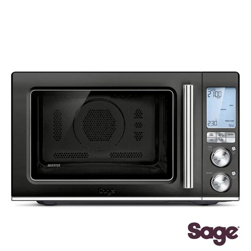 68 - SAGE 32 LITRE 1100W THE COMBI WAVE 3 IN 1 MICROWAVE (BLACK STAINLESS STEEL) - SM0870BST4GUK1 / POWER... 