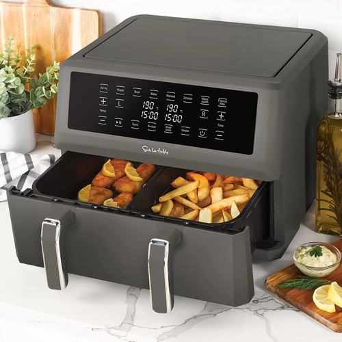 67 - SUR TABLE AIR FRYER NEW 2 IN 1 / POWERS UP / SIGNS OF USE / LOOSE DISPLAY / E70