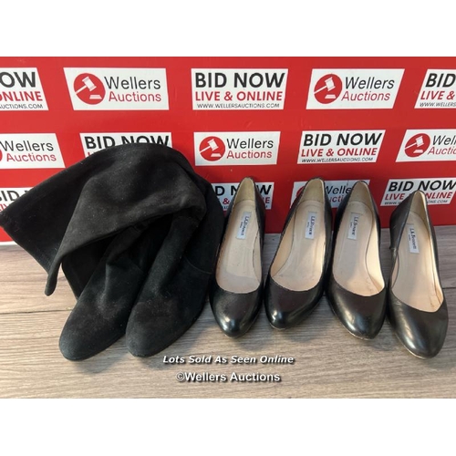 3202 - X5 PAIRS OF LADIES PRE-OWNED LK BENNETT HEELS INCL. ONE NEARLY NEW PAIR(SEE IMAGES) / G68