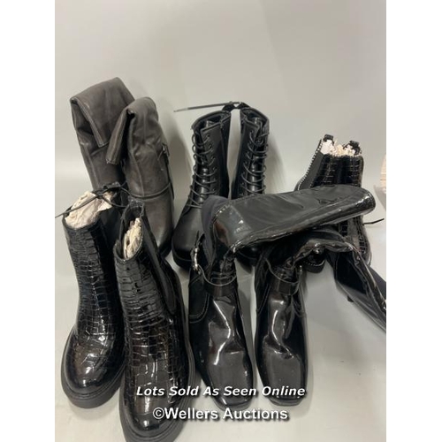 3251 - X5 PAIRS OF LADIES NEW BOOTS / MIXED SIZES / T37