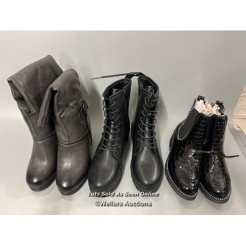 3251 - X5 PAIRS OF LADIES NEW BOOTS / MIXED SIZES / T37