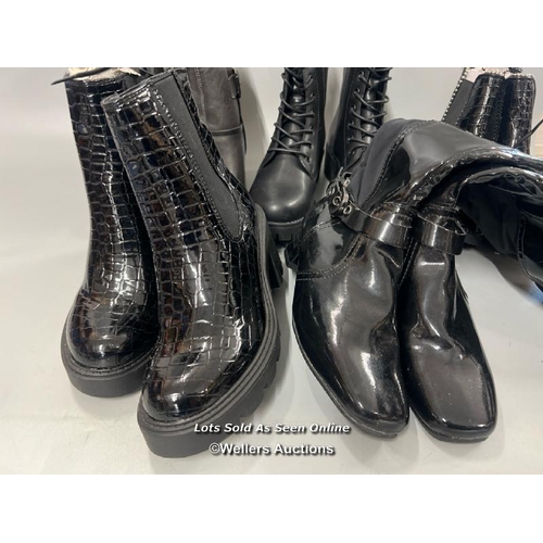 3251 - X5 PAIRS OF LADIES NEW BOOTS / MIXED SIZES / T37