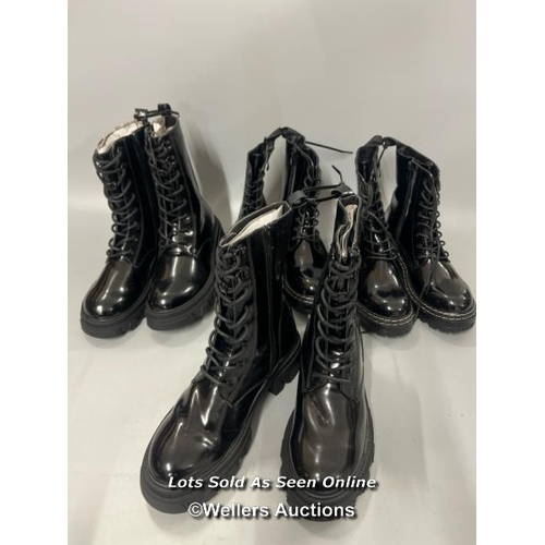 3253 - X4 PAIRS OF LADIES NEW ANKLE HIGH BOOTS / MIXED SIZES / T38