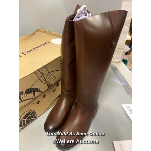 3255 - X2 PAIRS OF LADIES NEW AMAZON CALF LENGTH BOOTS / UK 6 / T31